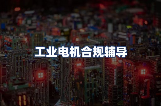 工业电机合规辅导